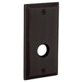 Distressed Oil Rubbed Bronze Square Passage Rosette D3756