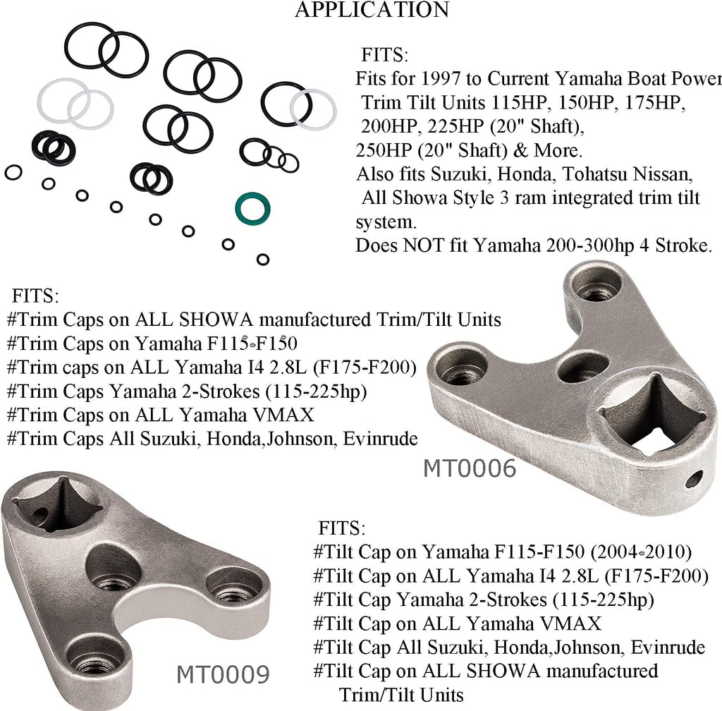 Trim/Tilt Pin Wrench and Seal Kit for Yamaha Showa, Suzuki, Honda X541588