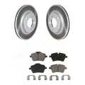 Front Coated Disc Brake Rotors And Ceramic Pads Kit U49614