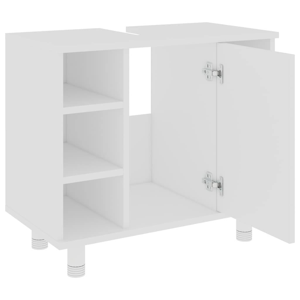 Black Chipboard Bathroom Cabinet H7215