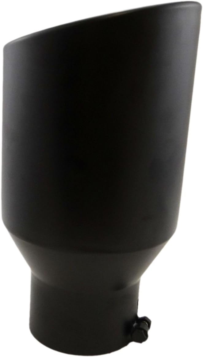 Black Stainless Steel Slant Cut Exhaust Tip Pack of 2 Y16490