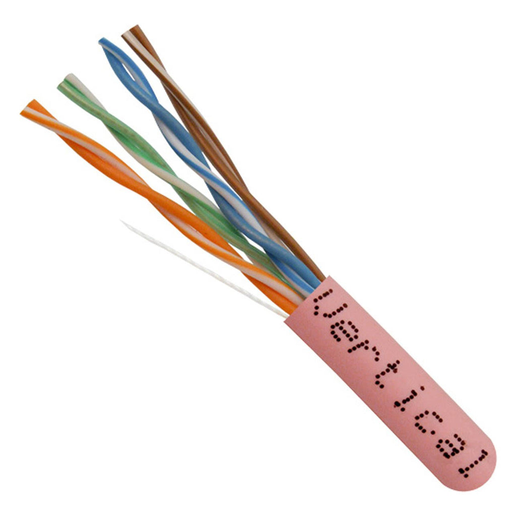 Cat5e 350 MHz UTP 24AWG 8C Solid Bare Copper 1000ft Bulk Ethernet Cable K8654