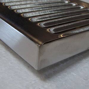 Stainless Steel #4 Brushed Finish Surface Mount Drip Tray P2153