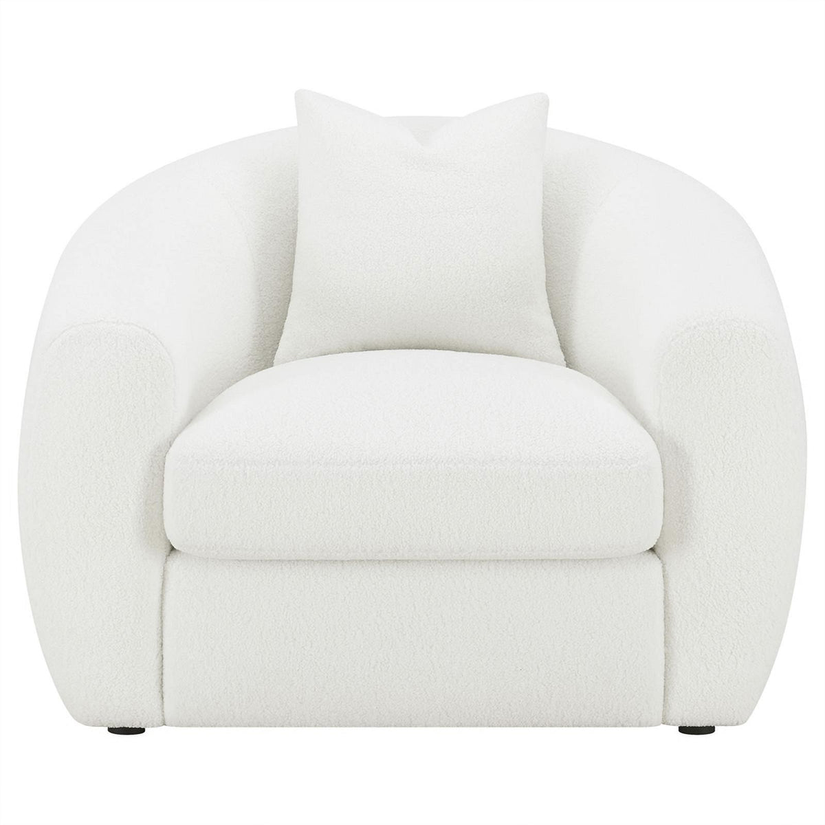 White Upholstered Tight Back Chair C912