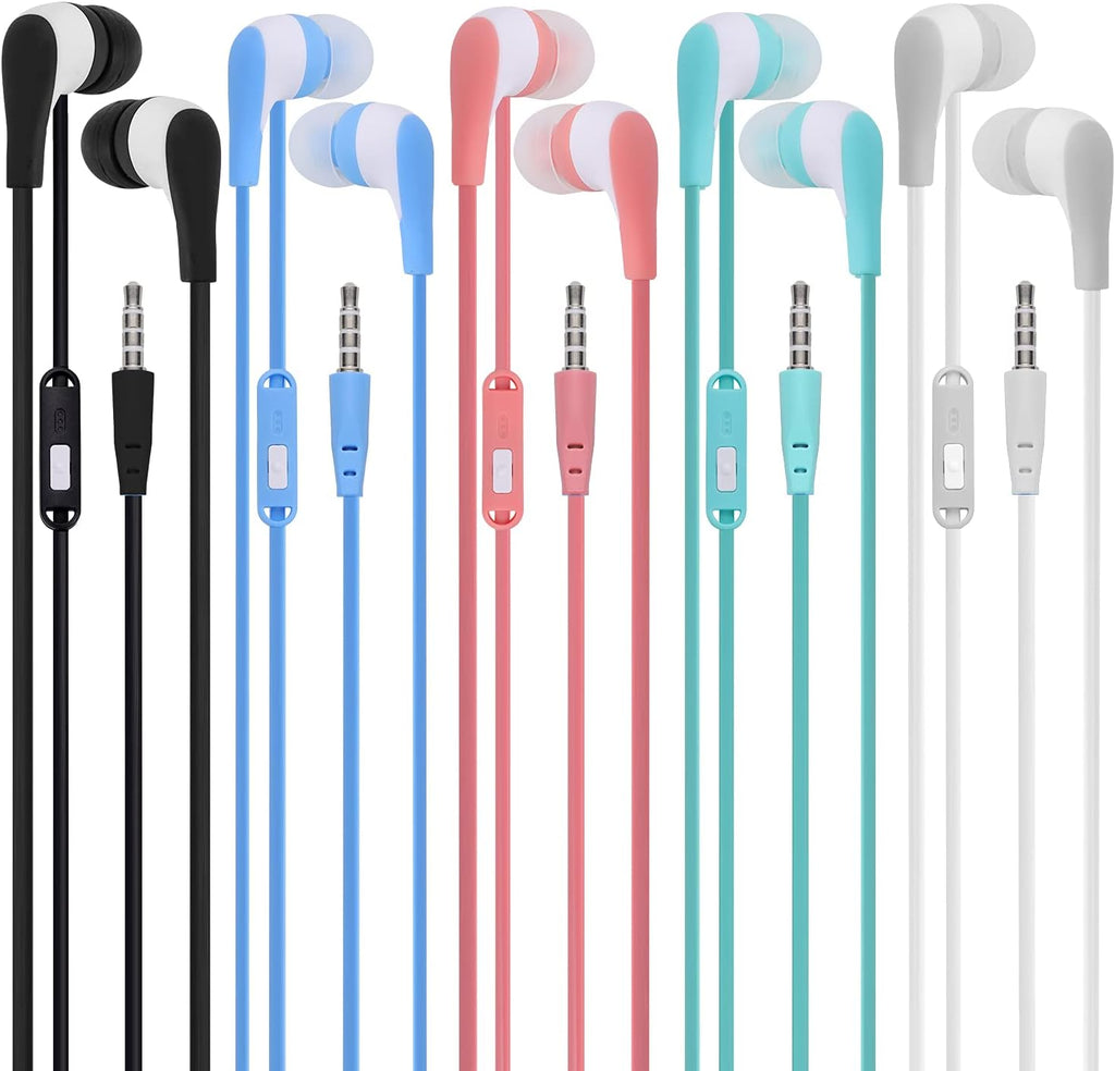 30 Pack Earbuds Headphones with Microphone E37160