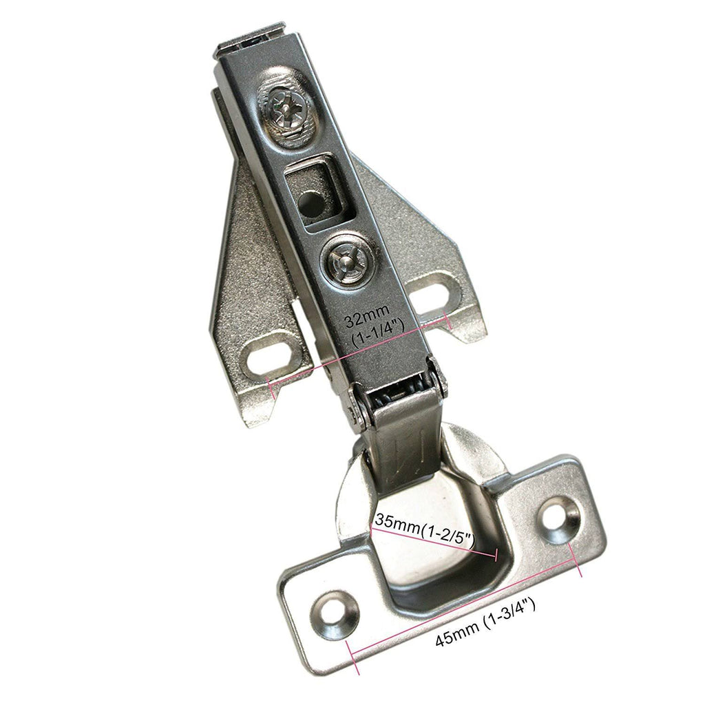 20 Pairs Concealed Kitchen Cabinet Door Hinges Full Overlay Q7742