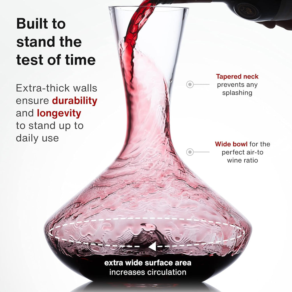 Wine Decanter with Silicone Stopper Lid Pack of 2 I92475