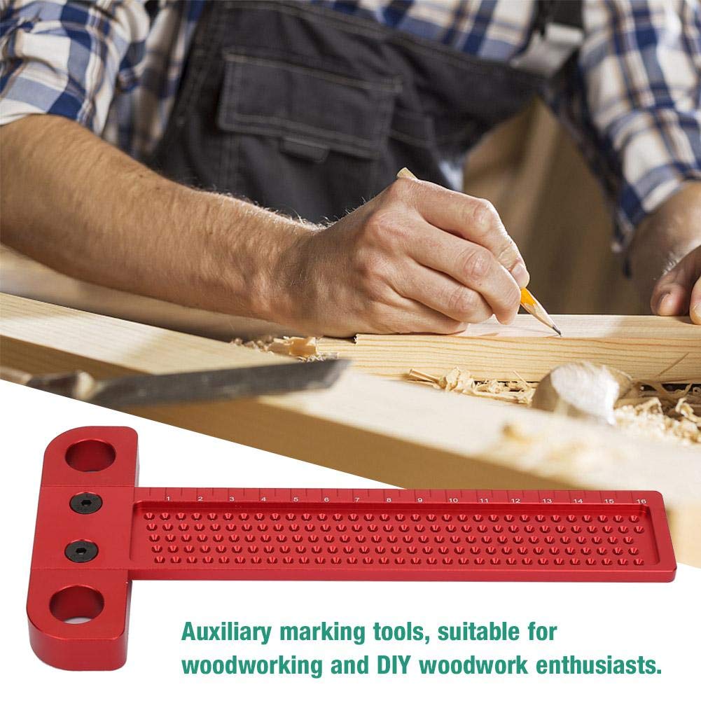 Woodworking Scriber Carpentry Marking Tool Aluminum Alloy Ruler L857