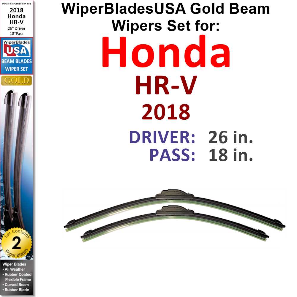 Set of 2 Beam Wiper Blades A939