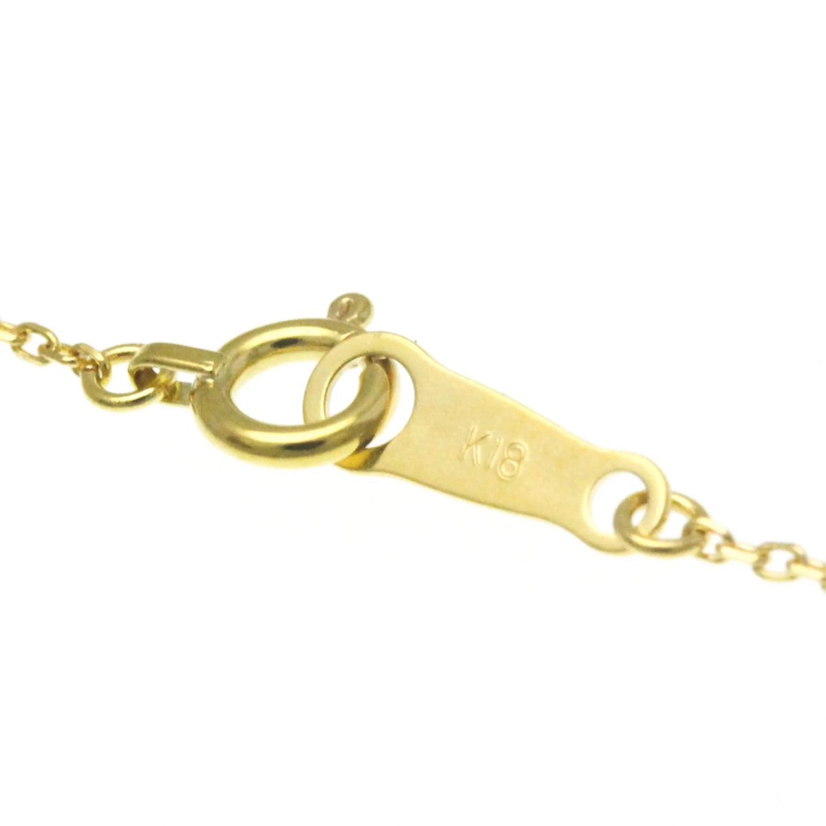 18K Yellow Gold Horseshoe Diamond Pendant Necklace Z160