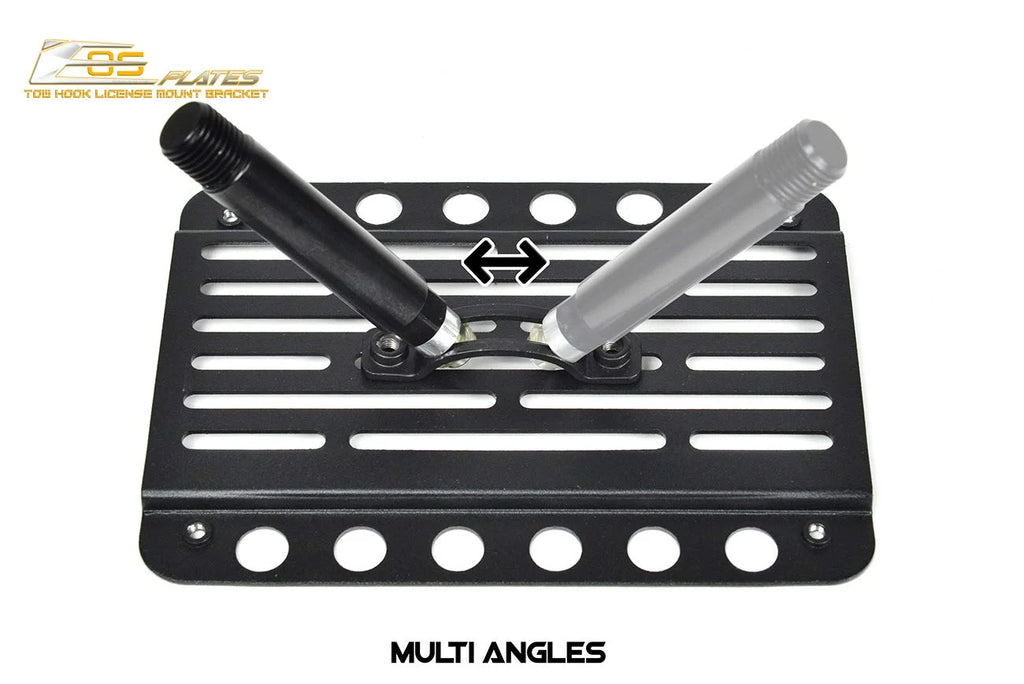 Front Bumper Tow Hook License Plate Relocator Mount Bracket O179