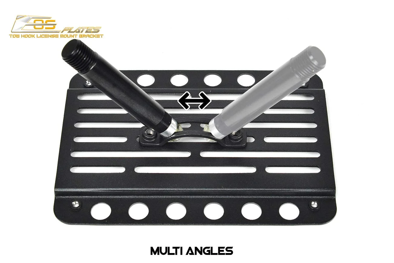 Front Bumper Tow Hook License Plate Relocator Mount Bracket O179