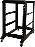 4 Post 19 inch Adjustable Cold Rolled Steel Server Rack W6803