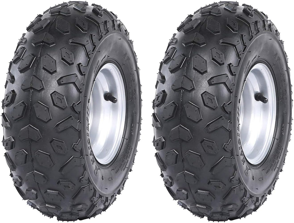 145/70-6 Tubeless ATV Tire with Rim (2pcs) U256