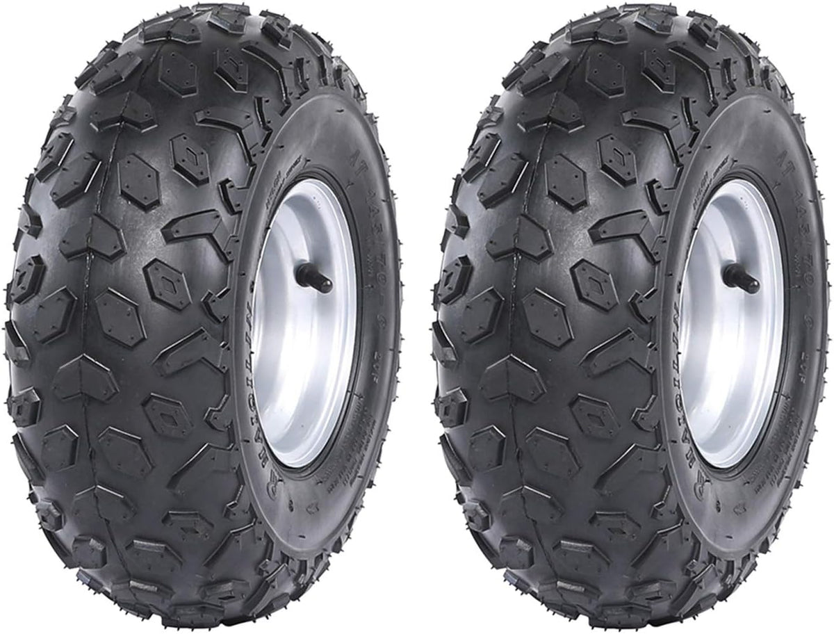 145/70-6 Tubeless ATV Tire with Rim (2pcs) U256