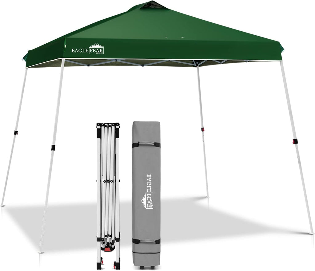10' x 10' Slant Leg Pop-up Canopy Tent White C555