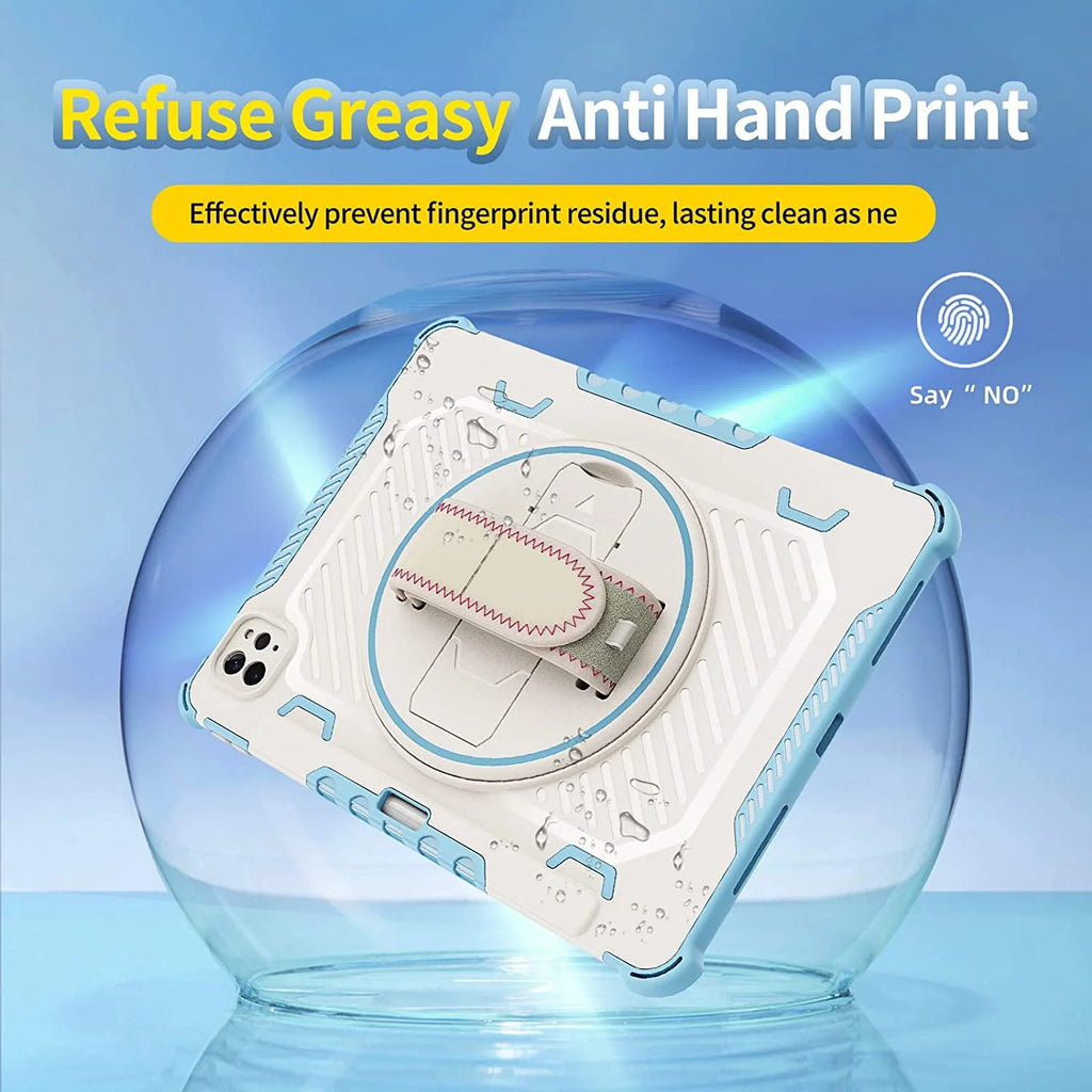 Heavy Duty Protective Cover with Rotating Hand Strap & Stand for Xiaomi Mi Pad 5 Pro 12.4 inch H469282