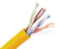 Cat5e Unshielded Bulk Ethernet Cable, UTP, 24 AWG Yellow M49366