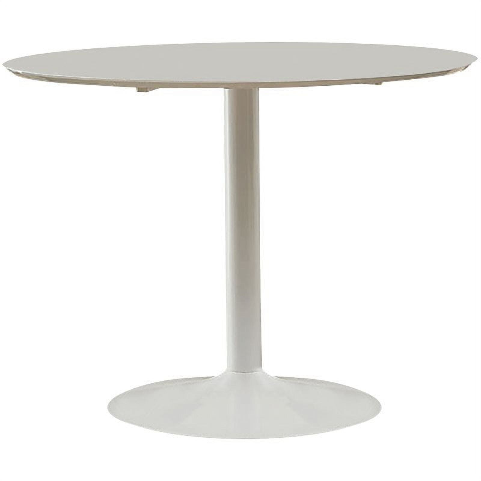 White Round Dining Table W984