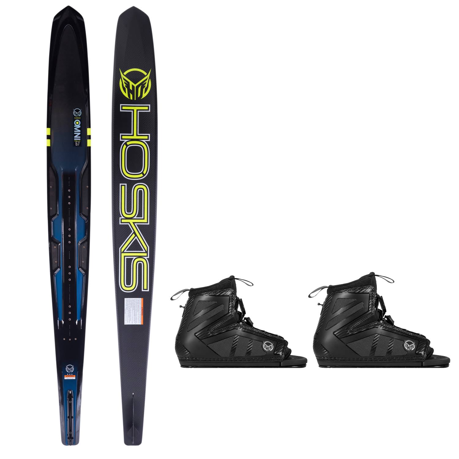 Carbon Omni Water Ski with Double Stance 130 Bindings E805