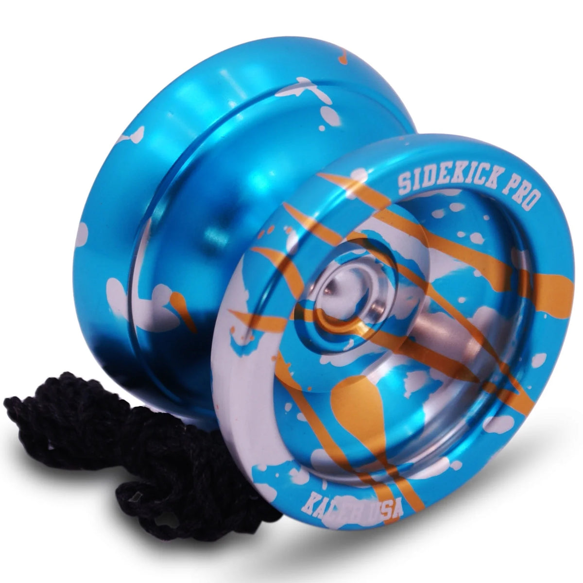 Blue Gold Silver Splashes Professional YoYo W1306