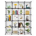 20-Cube Metal Grid Storage Shelves Organizer Bookcase S887736