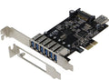 PCIE 7 Port USB 3.1 Gen I Adapter Card with Low Profile Bracket Pack of 2 J129851