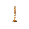 Olive Wood Winding Candle Holder I945