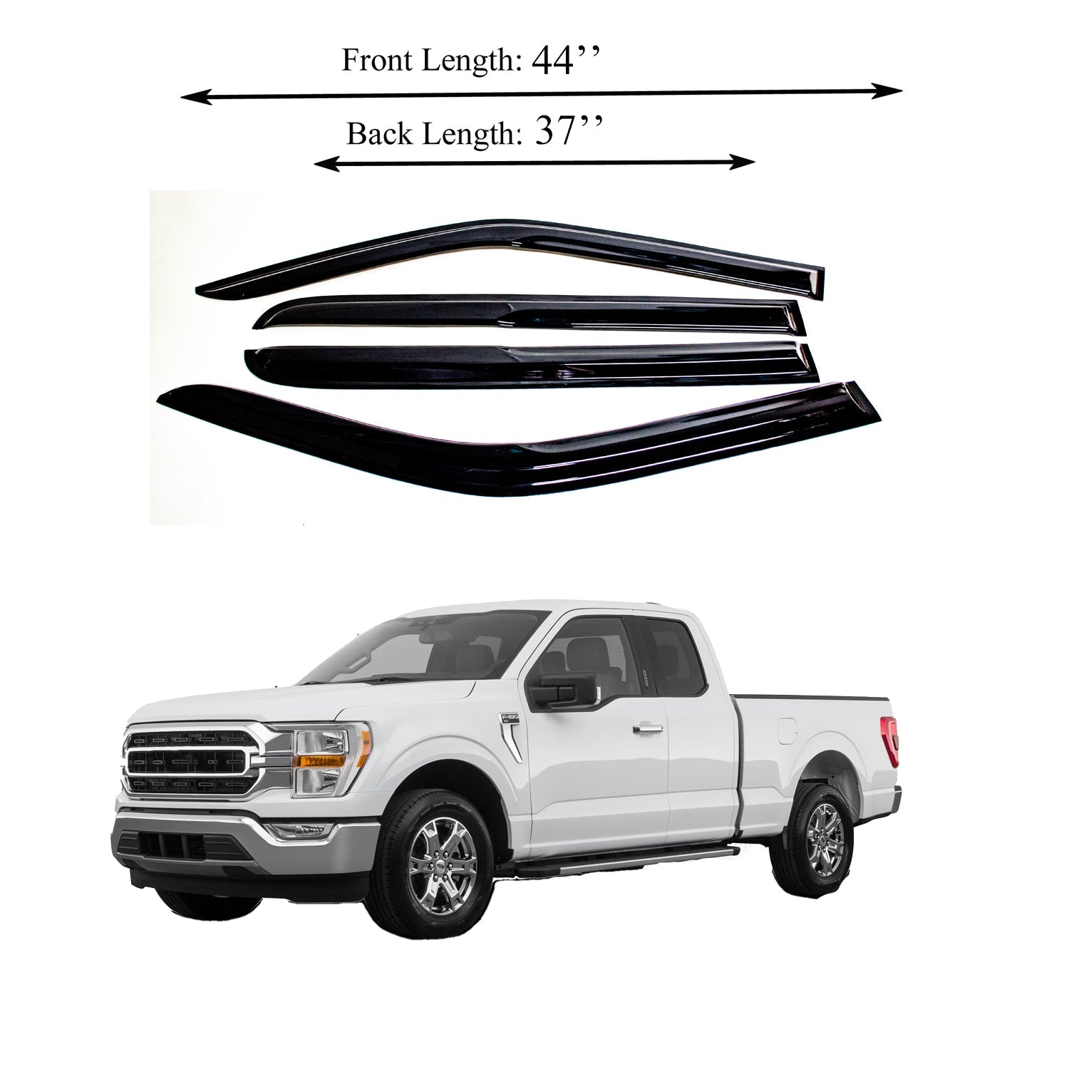 Acrylic Window Visor Sun Rain Deflector Guard W384