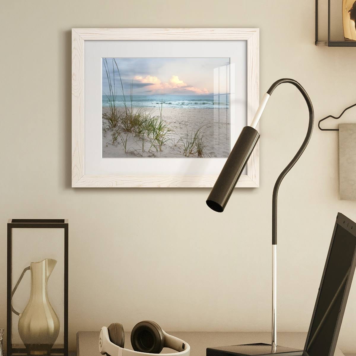 White Framed Print V533678