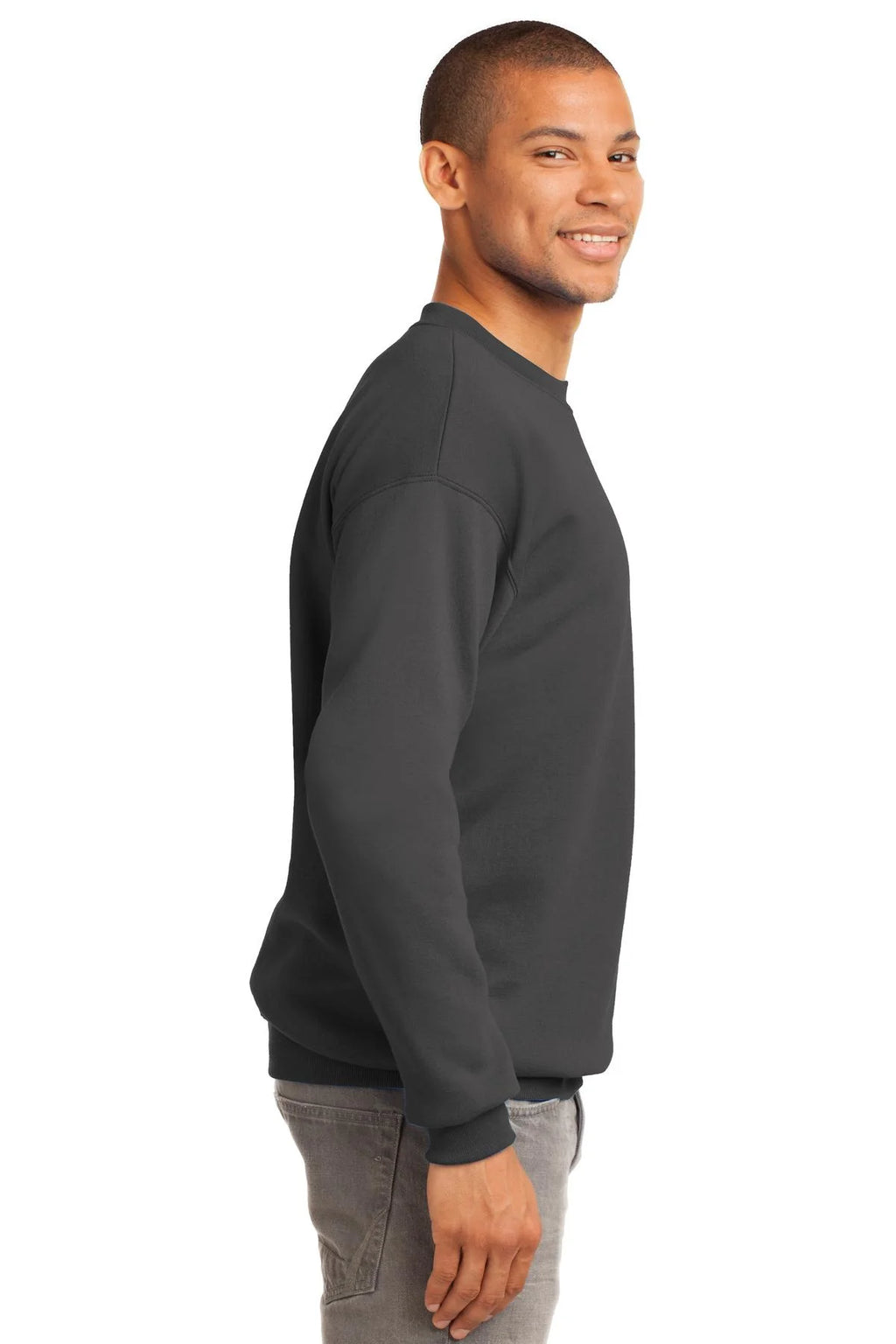 Charcoal Fleece Crewneck Sweatshirt Z507