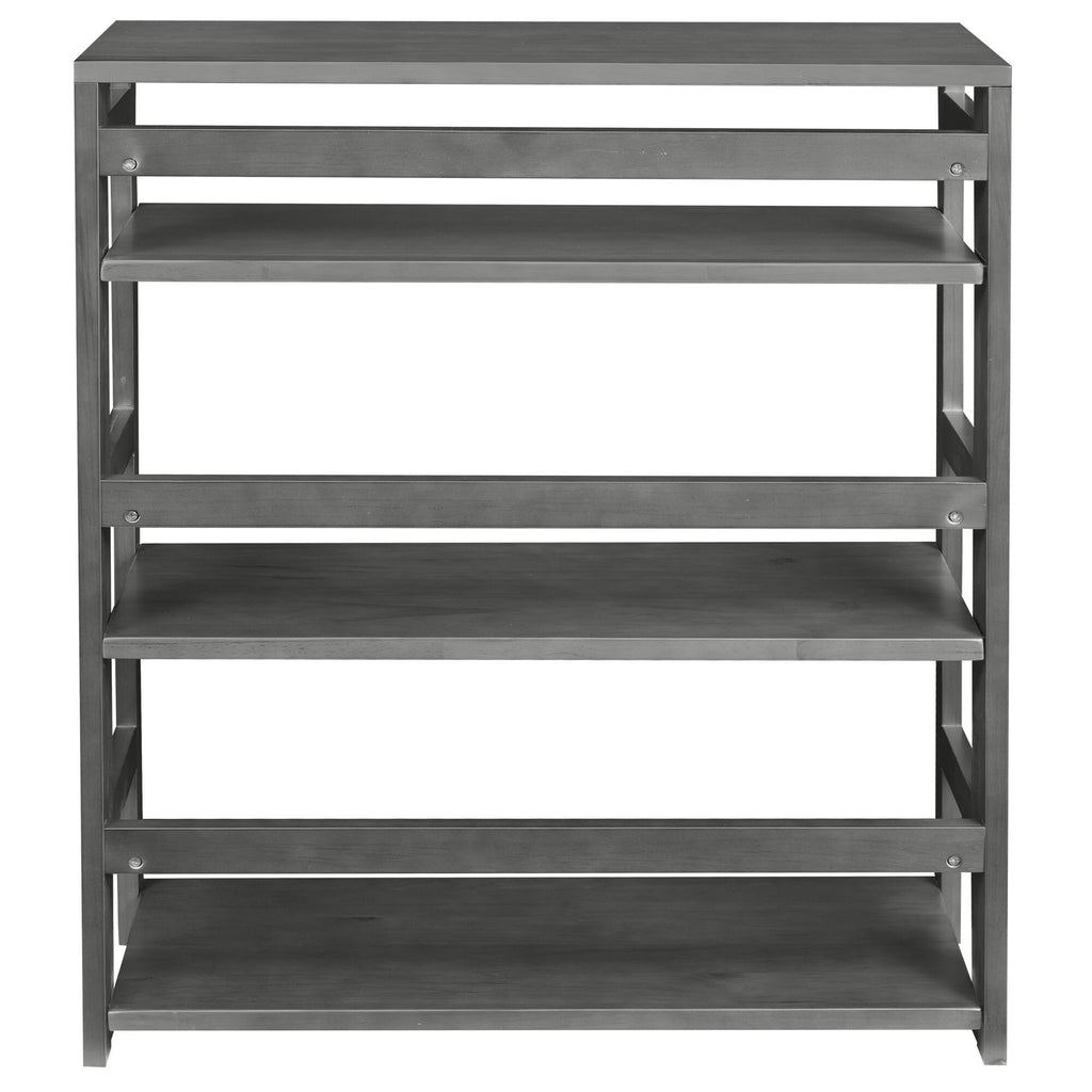 Grey High Folding Bookcase N175