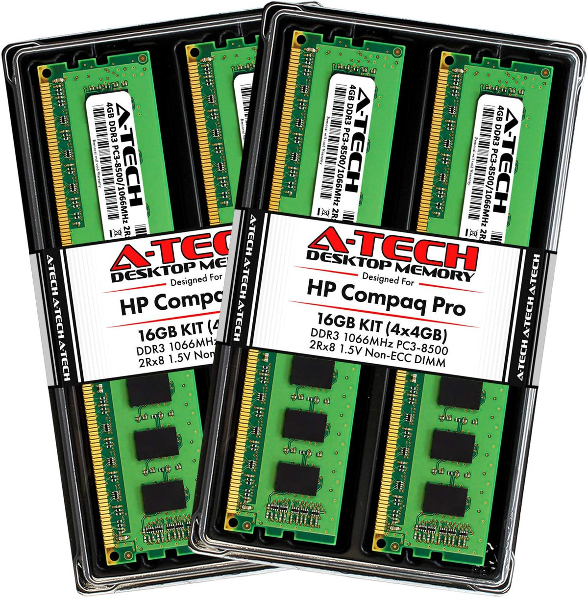 16GB (4 x 4GB) DDR3 1066MHz PC3-8500 Non-ECC DIMM Memory Kit B63343