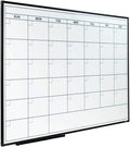 Black Aluminium Framed Magnetic Dry Erase Calendar Whiteboard 36 x 24 Inch B408