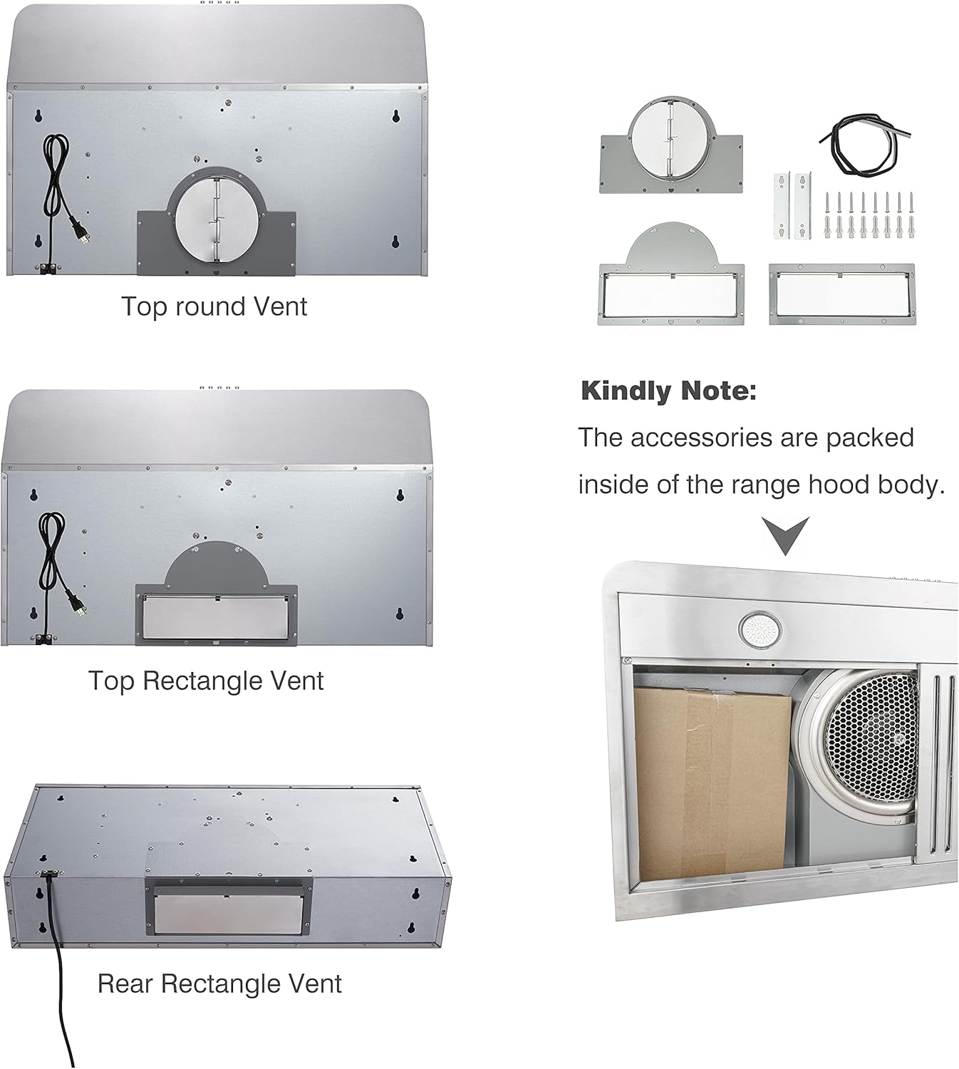 30 Inch Under Cabinet Range Hood, Stainless Steel, 400 CFM O87745