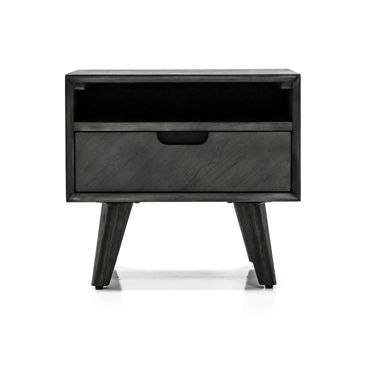 Grey Acacia Single Drawer Night Stand K9135