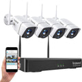 Wireless Security Camera System with 4pcs IP Security Camera N755