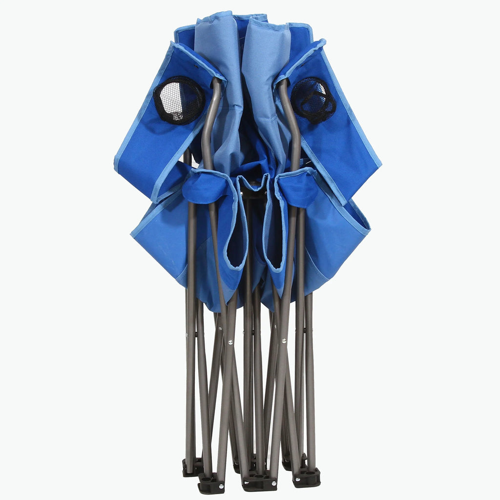 Blue Double Folding Lawn Chair R6511