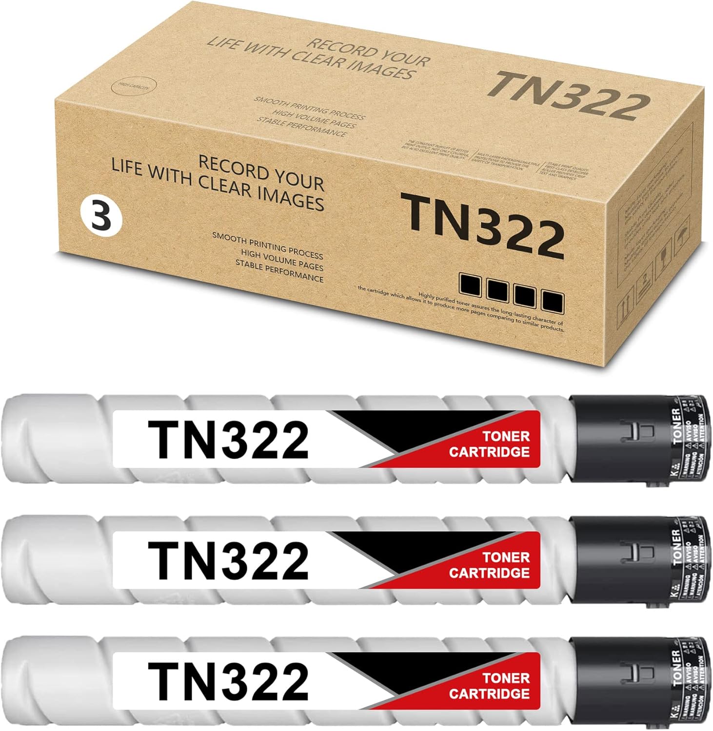 3 Pack Black Toner Cartridge for Konica Minolta Bizhub 364 224 284 W841