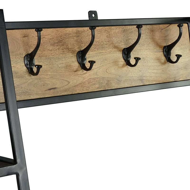 Black Metal Hall Tree K8587