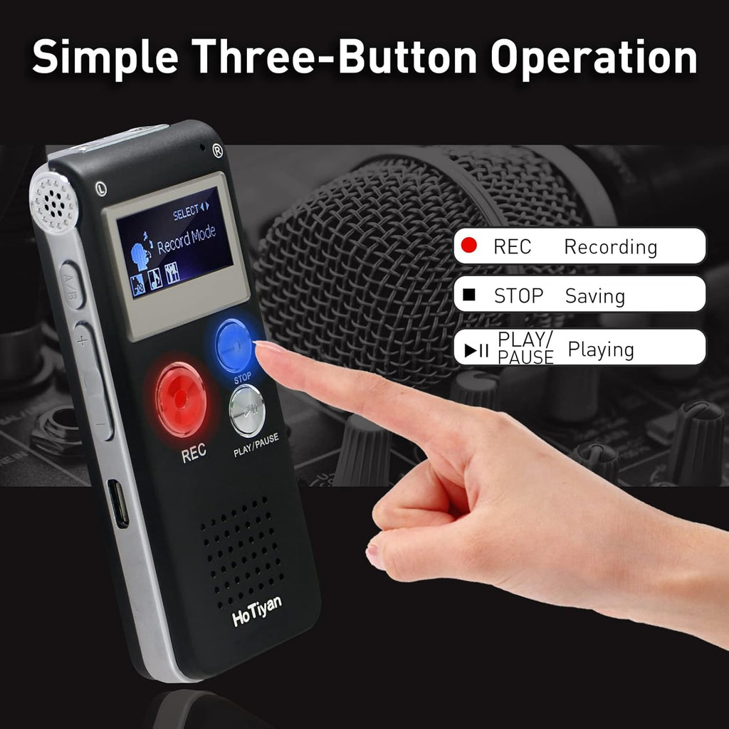 8GB Voice Activated Recorder Pack of 2 I47902