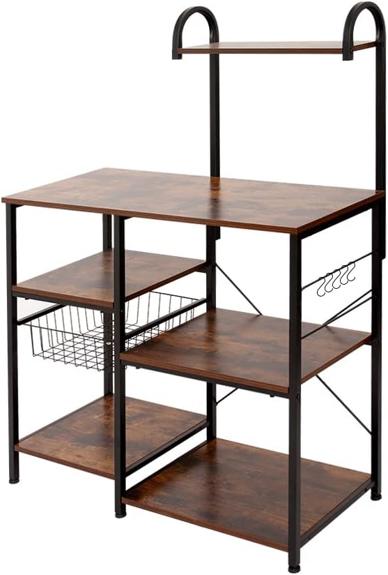 Kitchen Cart with Bottle Holder E305