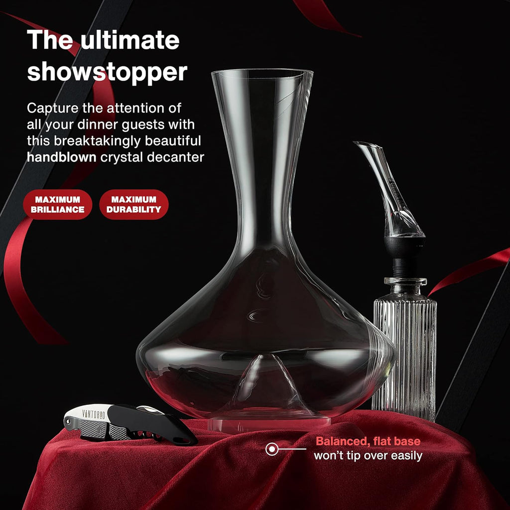 Wine Decanter with Silicone Stopper Lid Pack of 2 I92475