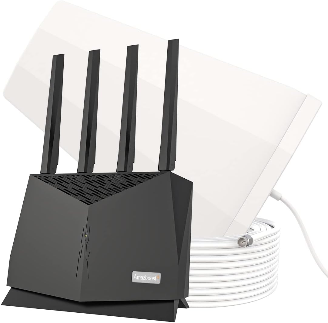 Cell Phone Signal Booster Kit, Up to 5,000 sq ft, 2G/3G/4G/5G LTE D378