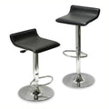 Adjustable Air Lift Bar Stool in Black (Set of 2) X7911