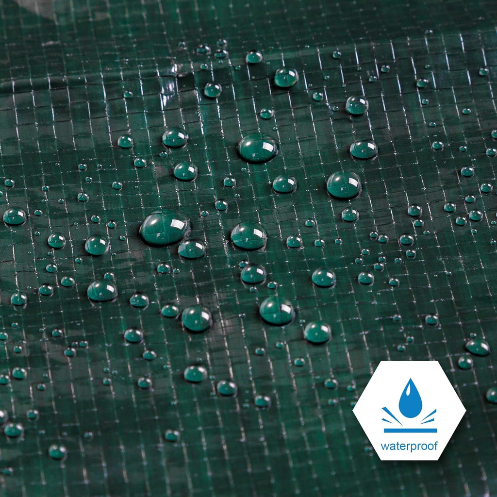 Green Poly Tarp 12 x 14 Feet Heavy Duty 8 Mil Thick F410618