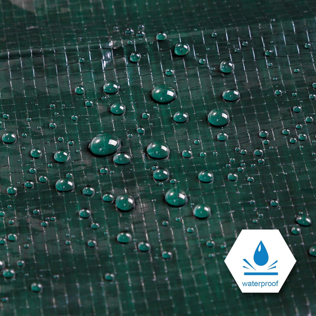 Green Poly Tarp 12 x 14 Feet Heavy Duty 8 Mil Thick F410618