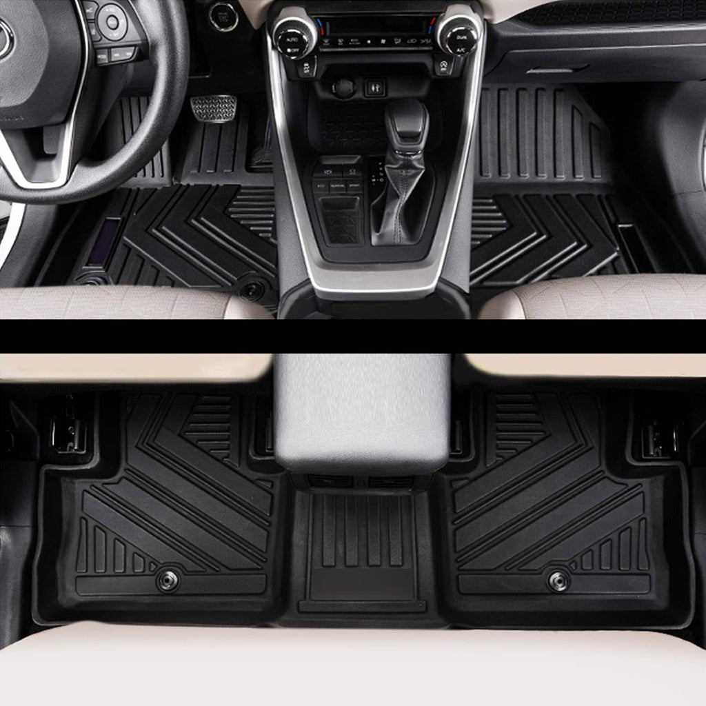 Car Floor Mats & Cargo Liners Trunk Mats Set Compatible for Toyota Rav4 2019 2020 2021 2022 Rubber Mat P1123