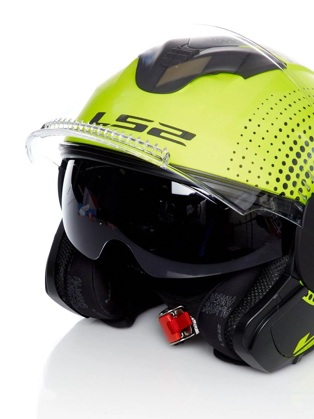 Black Yellow Motorcycle Helmet S701397