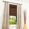 Pecan Brown Cordless Bamboo Roman Shade L761